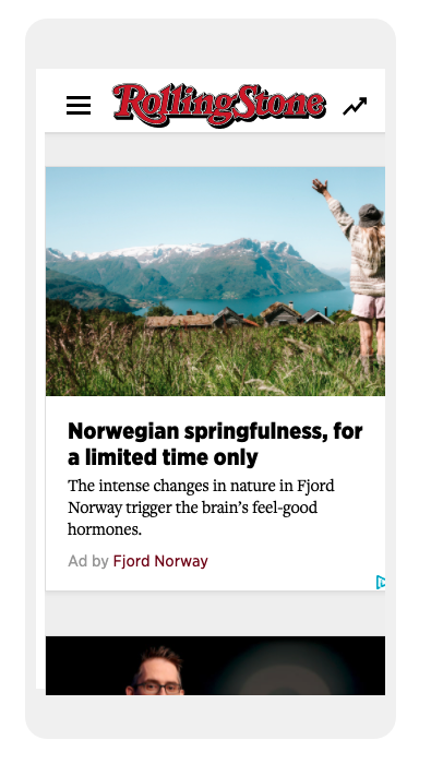 Annonsevisning fra Sojern