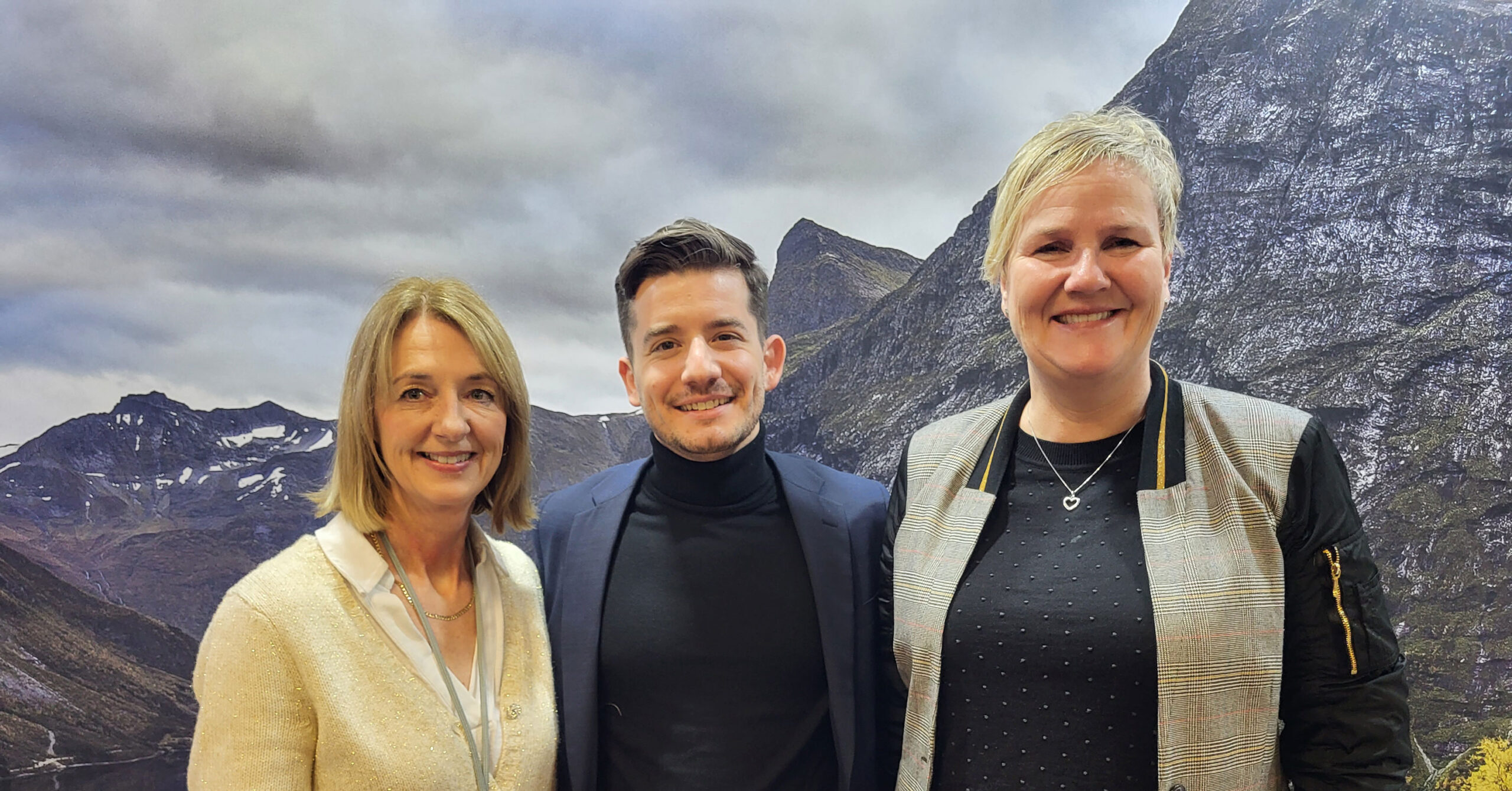 High-end og luksus workshop ILTM Cannes. F.v. Britt Gorniok fra Innovasjon Norge, Cedric Beguin fra Visit Bergen og Marianne Johnsen fra Fjord Norge.