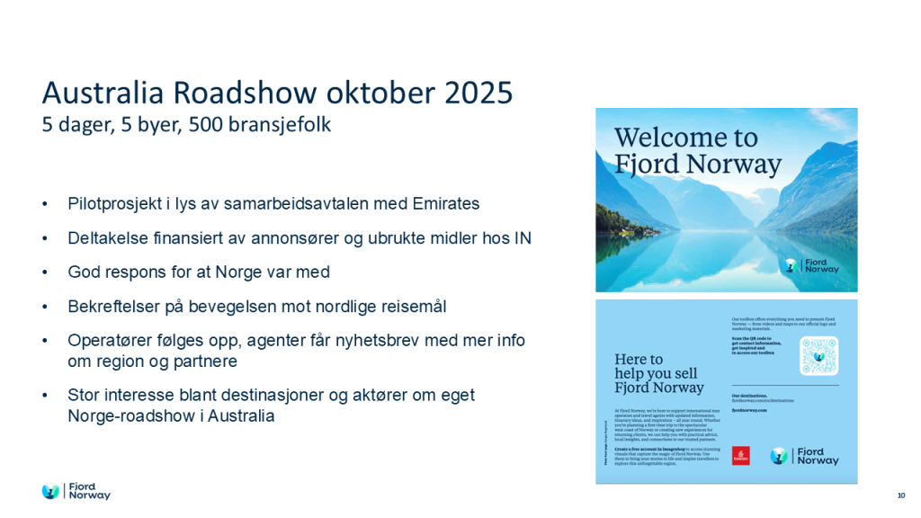 Utklipp fra powerpoint - årsrapport til fylkene